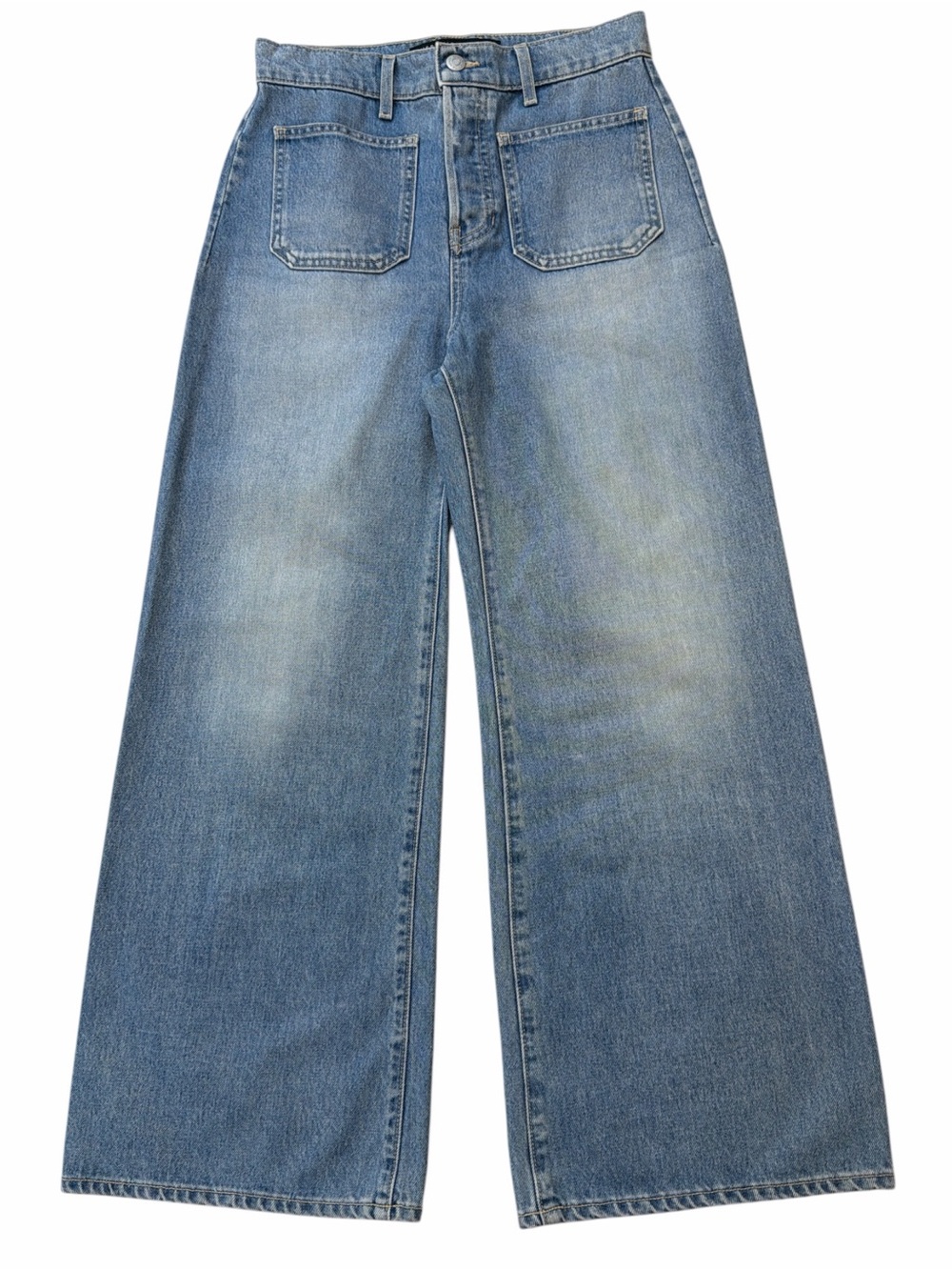 Veronica Beard Grant High-Rise Wide-Leg Jeans